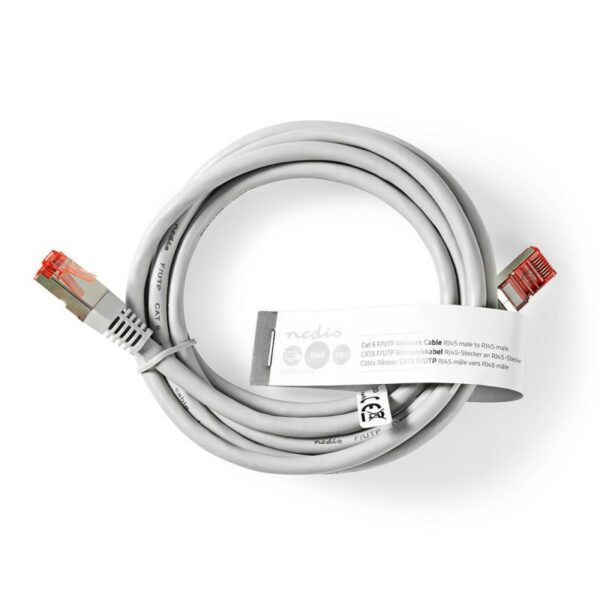 Cable réseau RJ45 2m standard UTP gris
